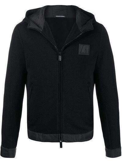 Emporio Armani фактурная куртка с капюшоном 51R41051492