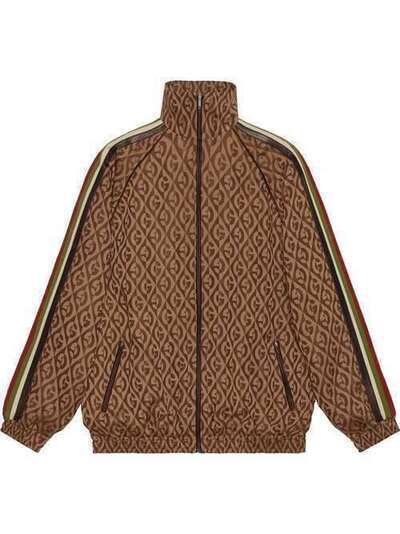 Gucci куртка оверсайз на молнии с узором 587358XJBOV