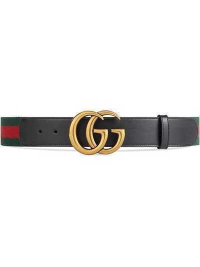 Gucci Web belt with Double G buckle 409416HE21T