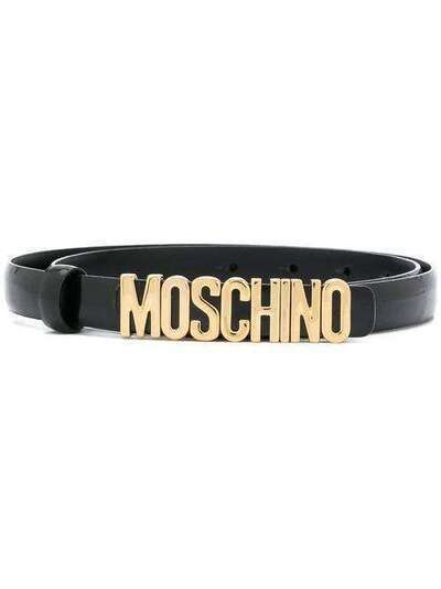 Moschino ремень с металлическим логотипом A80108007