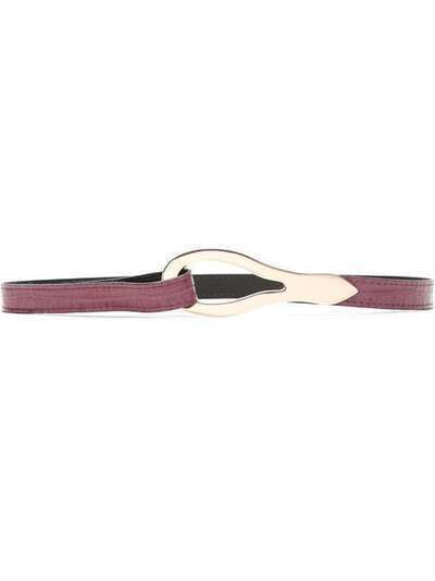 Framed leather belt 322280