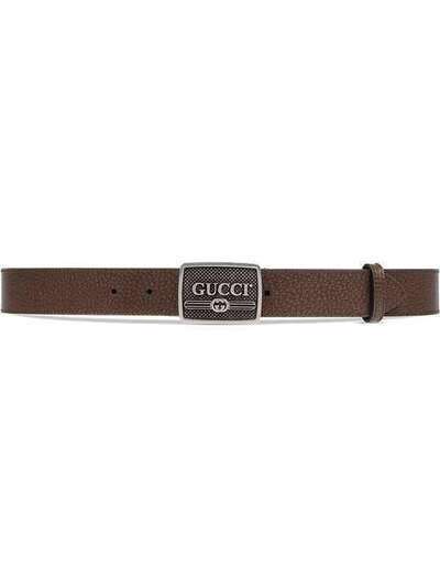 Gucci ремень с логотипом на пряжке 523311DJ20N