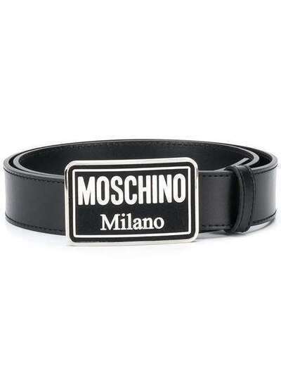Moschino ремень с эмалированной пряжкой A80108001