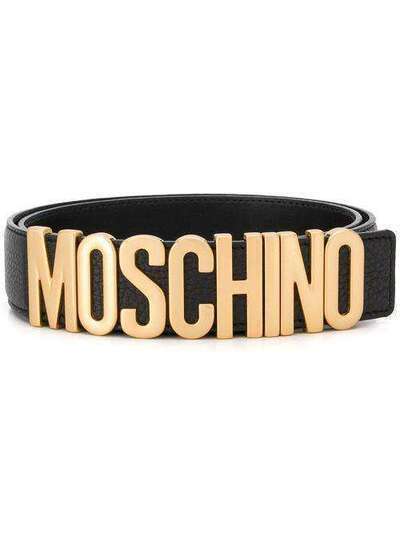 Moschino ремень с логотипом на пряжке A80098003