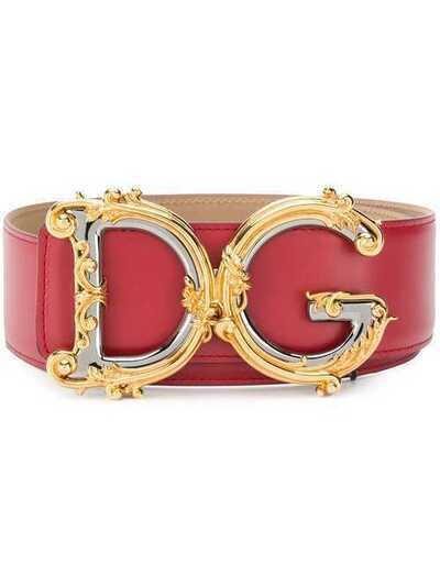 Dolce & Gabbana ремень с декорированной пряжкой DG BE1336AZ831