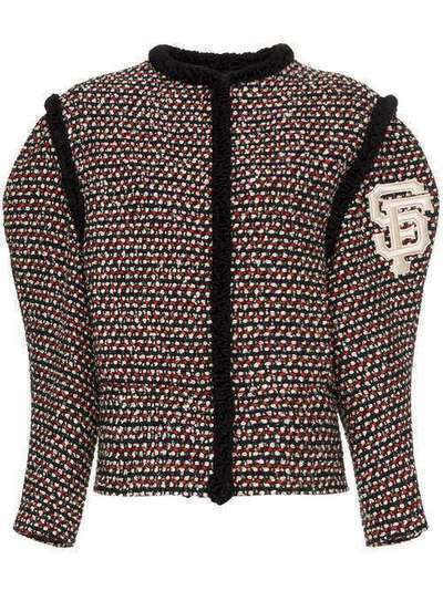 Gucci твидовый пиджак с вышивкой 537166ZLE58