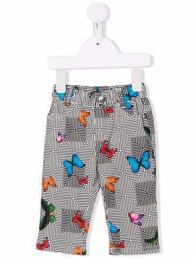 John Richmond Junior geometric butterfly-print trousers