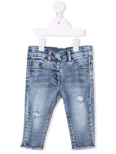 Chiara Ferragni Kids узкие джинсы с заниженной талией
