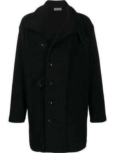 Yohji Yamamoto однобортное пальто HCT451762