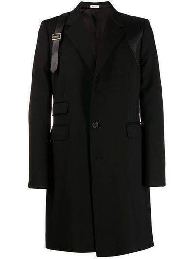 Alexander McQueen однобортное пальто 574615QNZ50