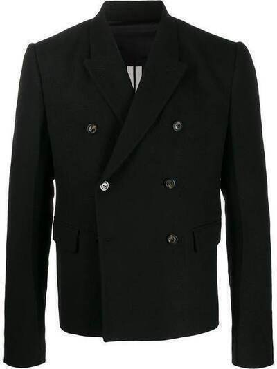 Rick Owens двубортное пальто узкого кроя RU19F4753WF