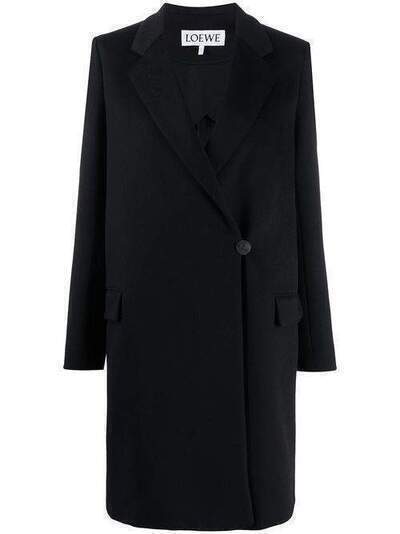 Loewe двубортное пальто с заостренными лацканами S2101170ST