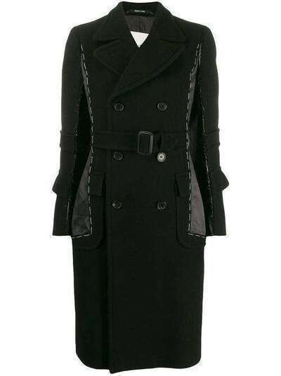 Maison Margiela двубортное пальто с декоративной строчкой S29AA0203S48395