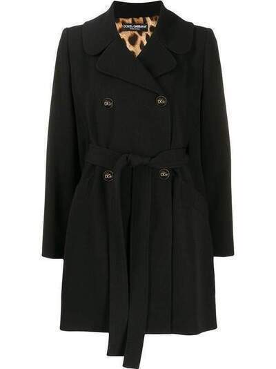Dolce & Gabbana двубортное пальто с поясом F0X93TFURFO