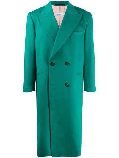 Casablanca двубортное пальто узкого кроя MOT001