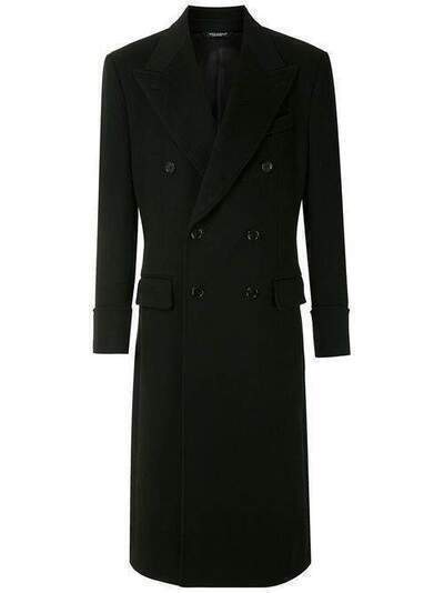 Dolce & Gabbana двубортное пальто длины миди G013ATFUBEV