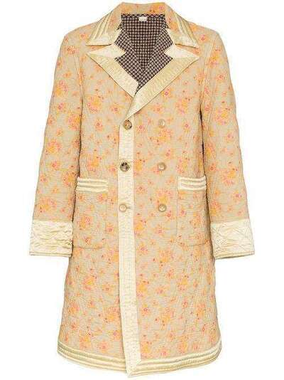 Gucci стеганое пальто с цветочным принтом 507264Z364L
