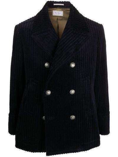 Brunello Cucinelli двубортный вельветовый пиджак MQ4057022DC7103