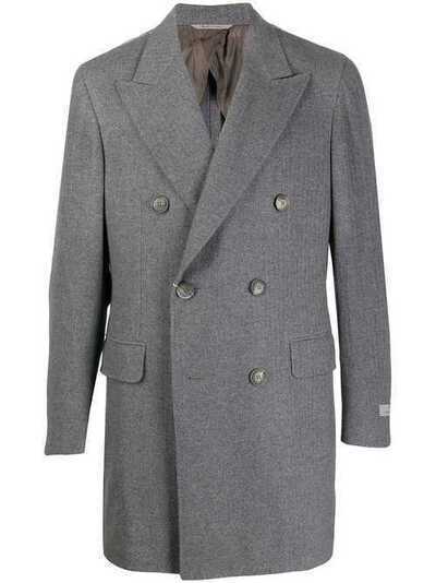 Canali двубортное кашемировое пальто FX02240201