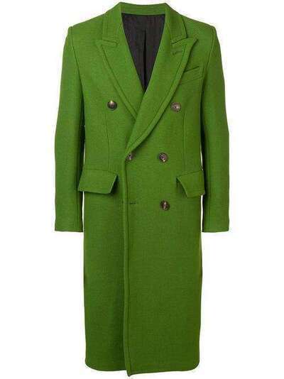 Ami Paris двубортное пальто с накладными карманами H19M110224