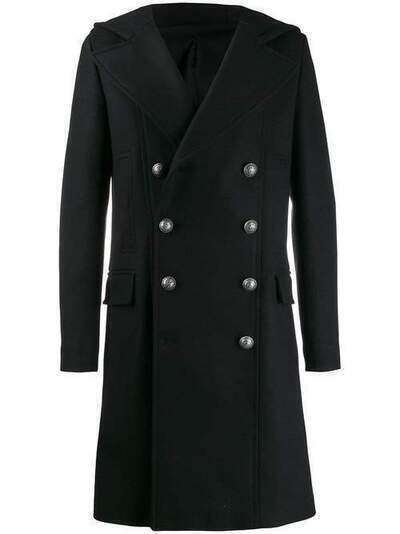 Balmain двубортное пальто SH18361T158