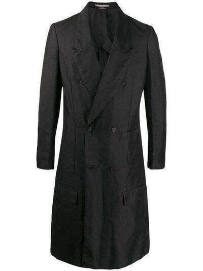 Comme Des Garçons Homme Plus длинное двубортное пальто PDJ062W19