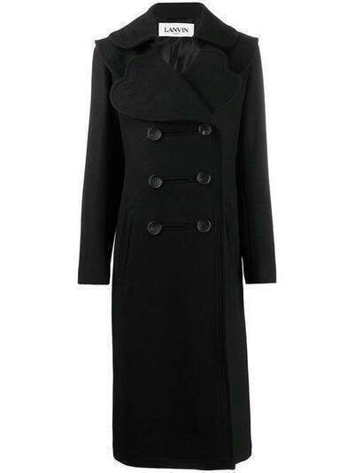 LANVIN двубортное пальто с фестонами RWCO110U4196H19