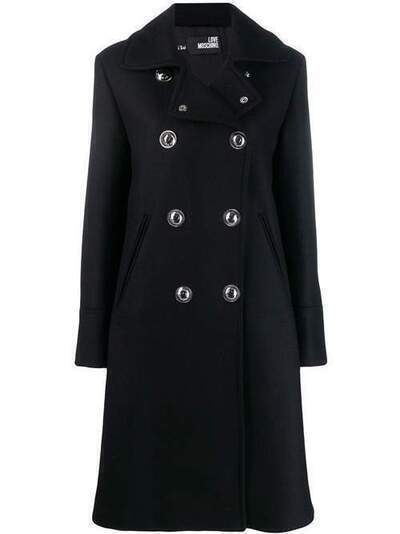 Love Moschino двубортное пальто WK47000T9813