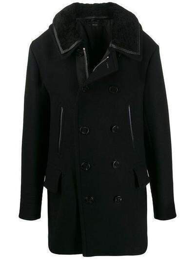 Tom Ford двубортное пальто с бархатным воротником TFO710BT080