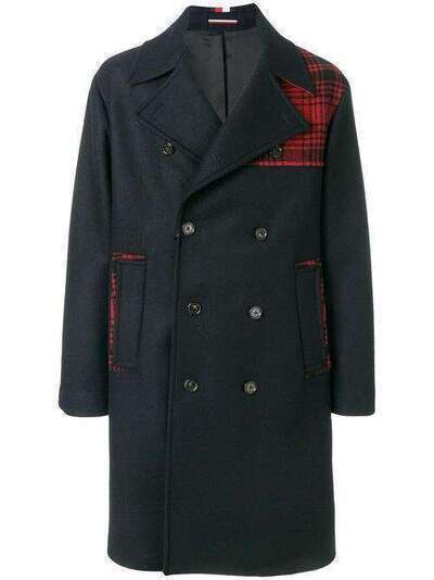 Tommy Hilfiger пальто в стиле оверсайз с клетчатыми панелями MW0MW04545
