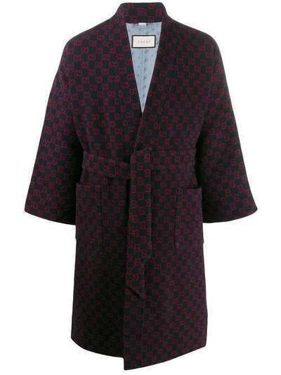 Gucci пальто-кимоно с узором GG 598644ZAC53