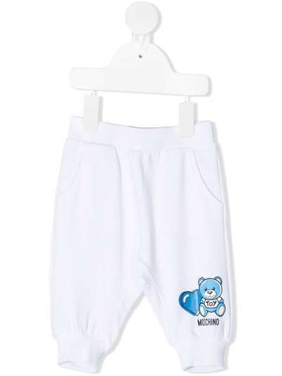 Moschino Kids спортивные брюки Teddy Bear