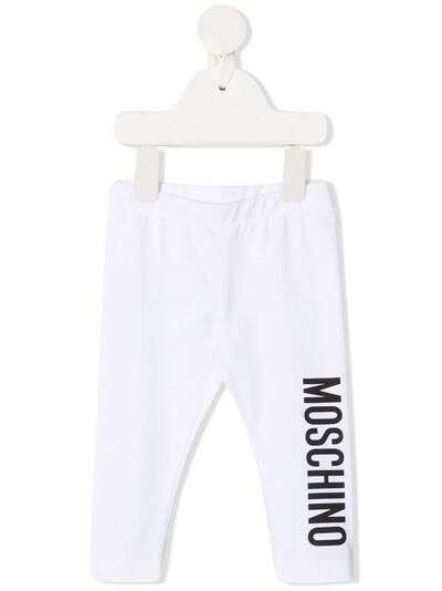 Moschino Kids легинсы с логотипом