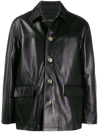 Versace пальто с пуговицами Medusa A84801A226621