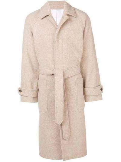 Ami Paris пальто с рукавами реглан и поясом H19M300225