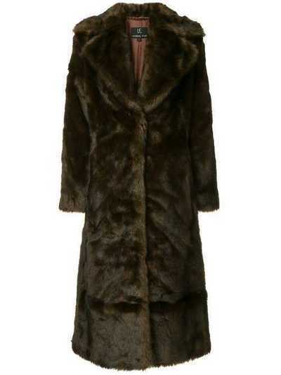 Unreal Fur Long Mac coat URF8900095CHE