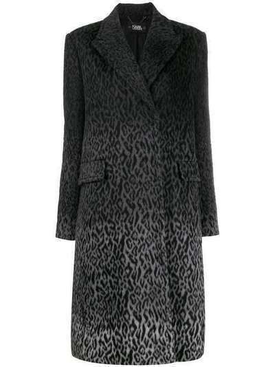 Karl Lagerfeld пальто Karl с леопардовым принтом из коллаборации с Carine 200W1550996