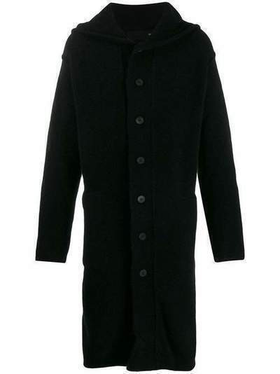 Isabel Benenato однобортное пальто с капюшоном UK77F19
