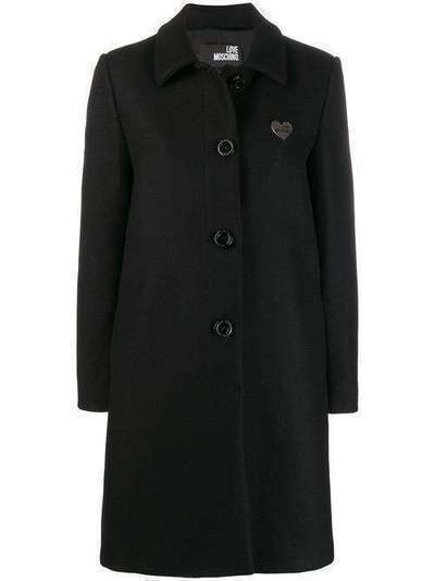 Love Moschino однобортное пальто WK46780T9813