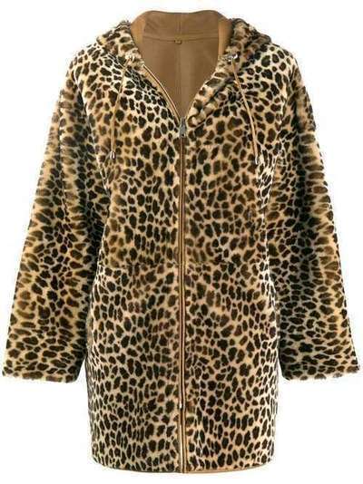 P.A.R.O.S.H. пальто с леопардовым принтом MACCHIAD470050