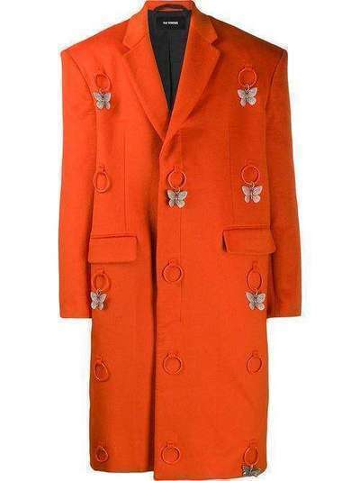 Raf Simons декорированное пальто свободного кроя 192672C