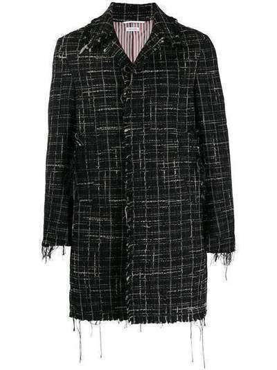 Thom Browne твидовое пальто MOU516T06129