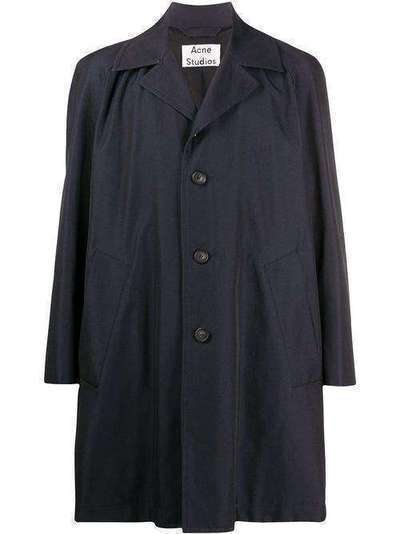 Acne Studios однобортное пальто свободного кроя B90257
