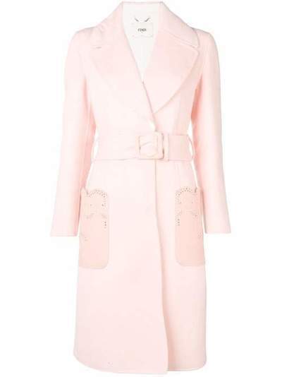 Fendi belted midi coat FF8534W1D