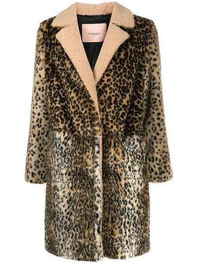 Twin-Set пальто с леопардовым принтом 192TT2250