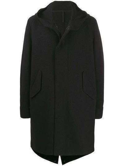 Harris Wharf London однобортное пальто с капюшоном C9124MLC