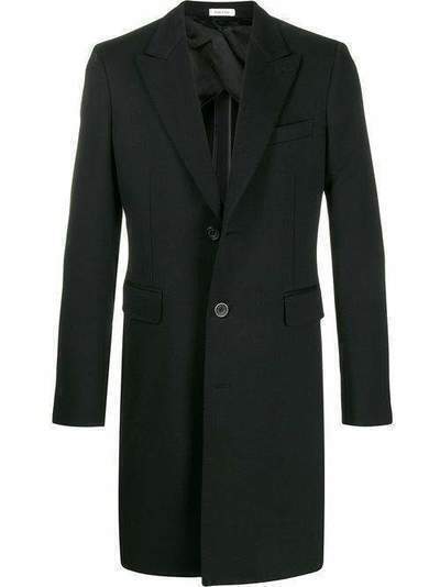 Alexander McQueen однобортное пальто 595433QOU02