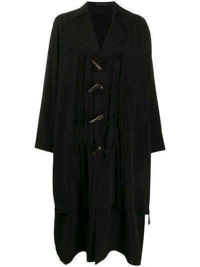 Yohji Yamamoto однобортное пальто оверсайз NNC51500