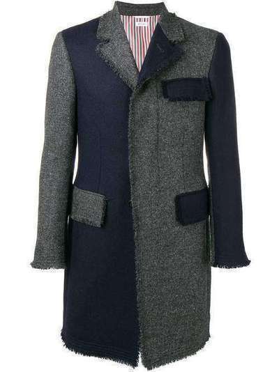 Thom Browne пальто с необработанными краями MOC567T03793