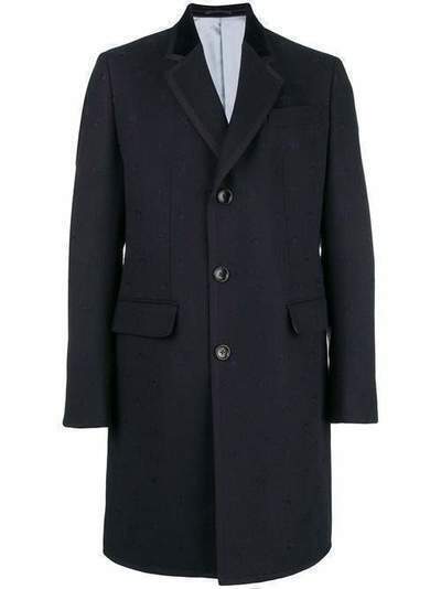 Gucci пальто с окантовкой на лацканах 522526Z510C